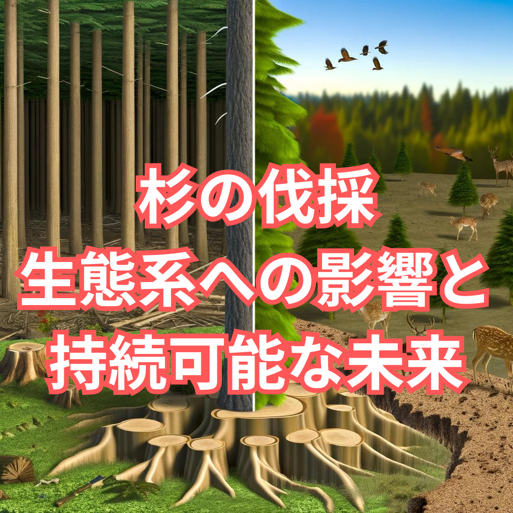 “杉の伐採: 生態系への影響と持続可能な未来”