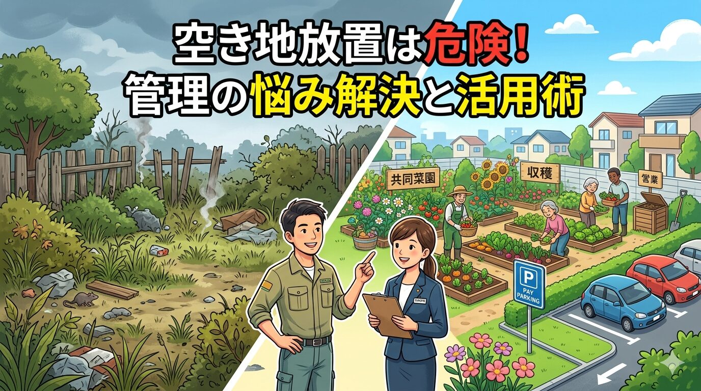 空き地放置は危険！管理の悩み解決と活用術