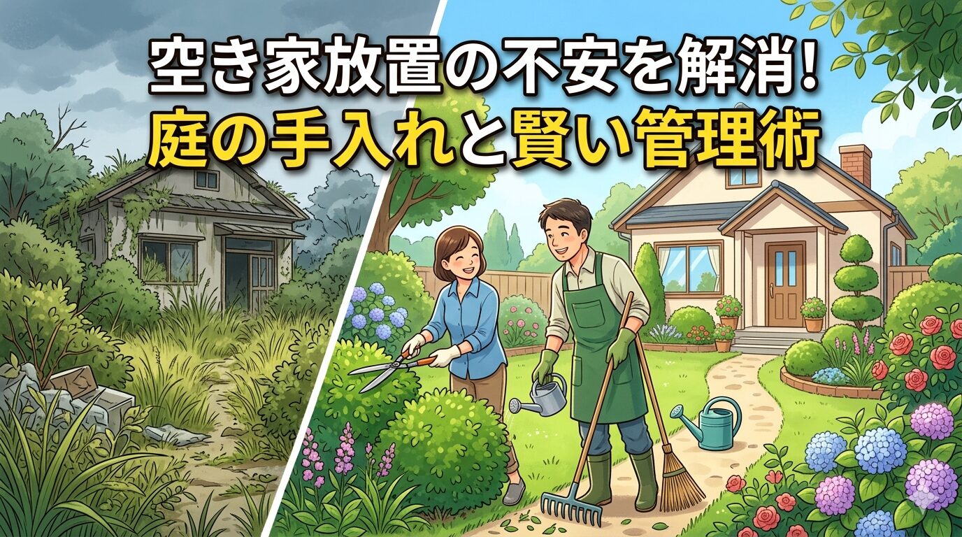 空き家放置の不安を解消！庭の手入れと賢い管理術