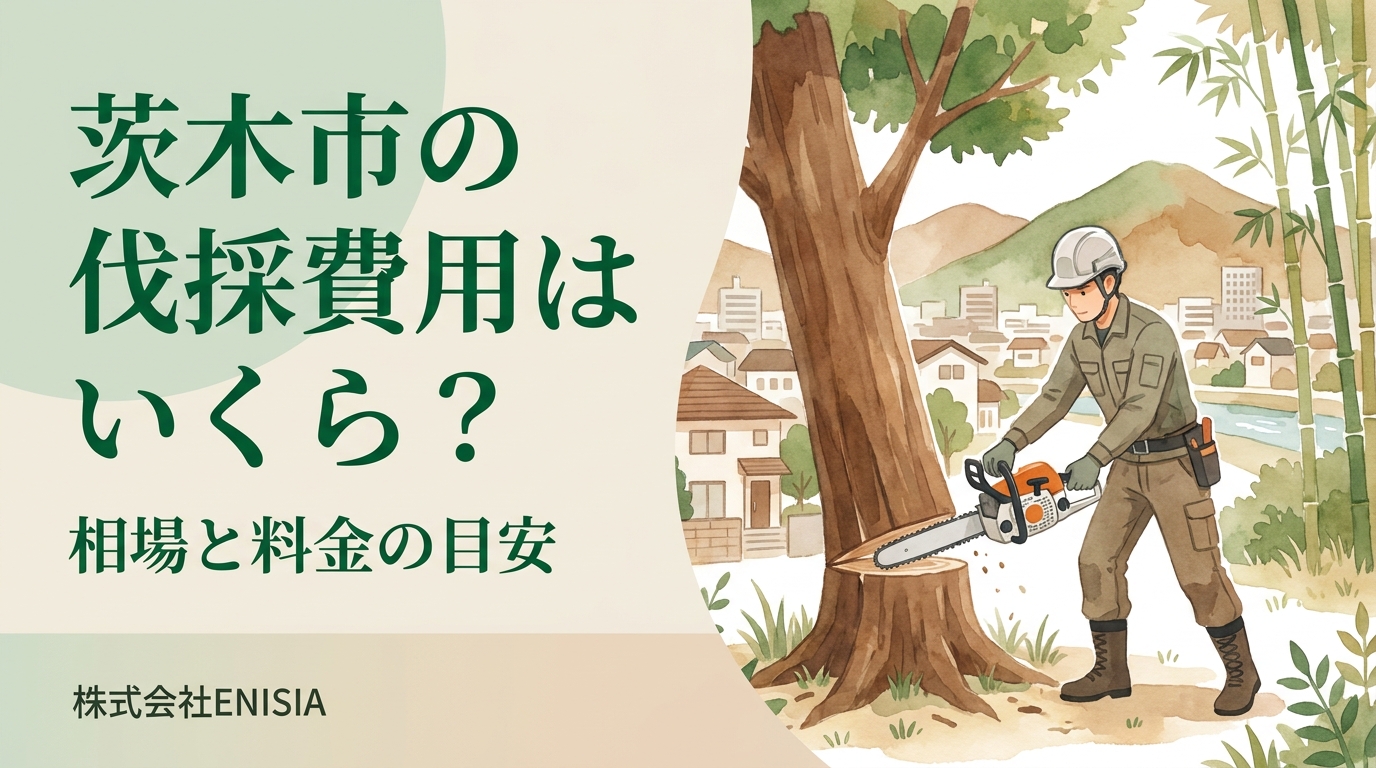 茨木市の伐採費用はいくら？【2026年最新版】相場・料金の目安を徹底解説