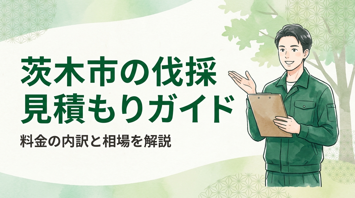 茨木市の伐採見積もりガイド【2026年版】料金の内訳・相場・比較のコツを徹底解説