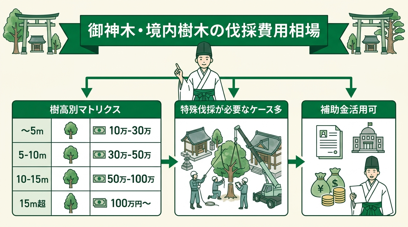 御神木・神社の伐採費用相場