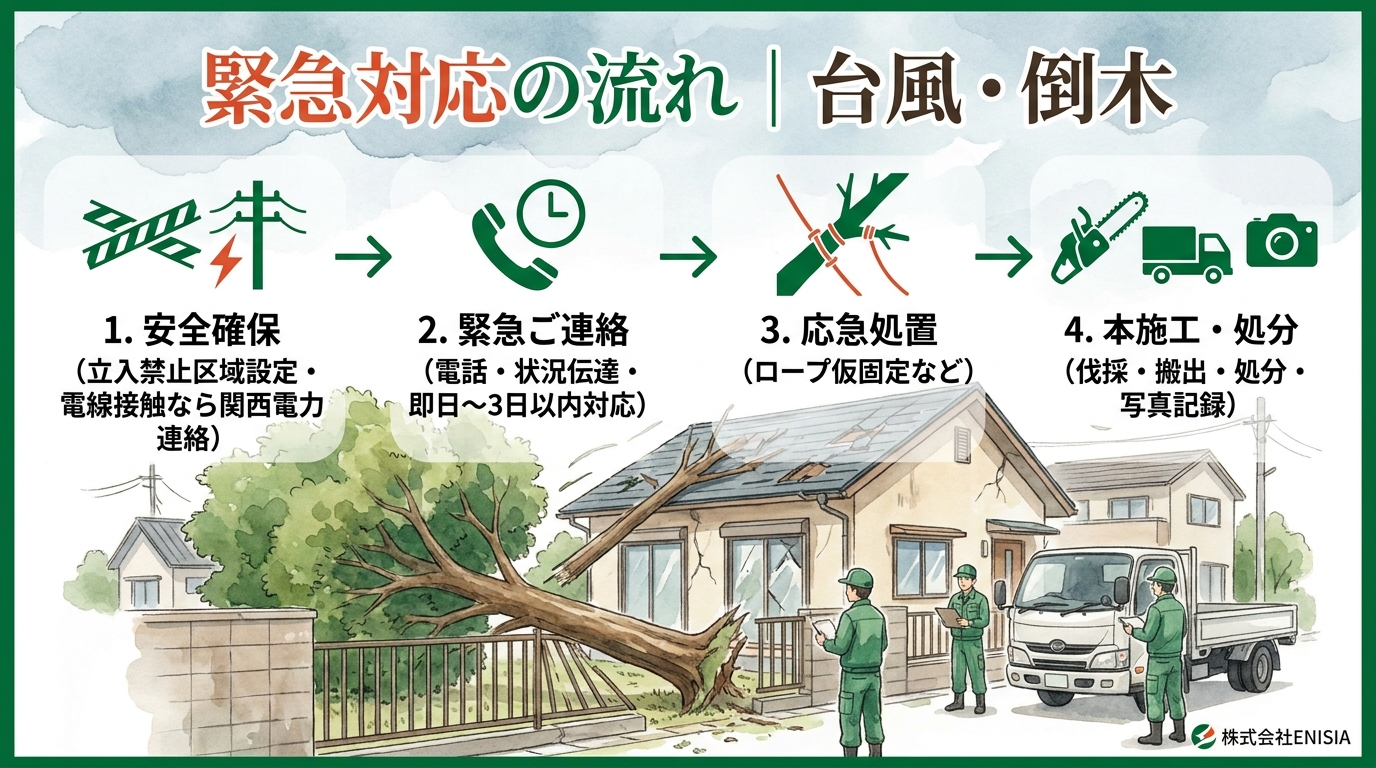 緊急時の伐採対応