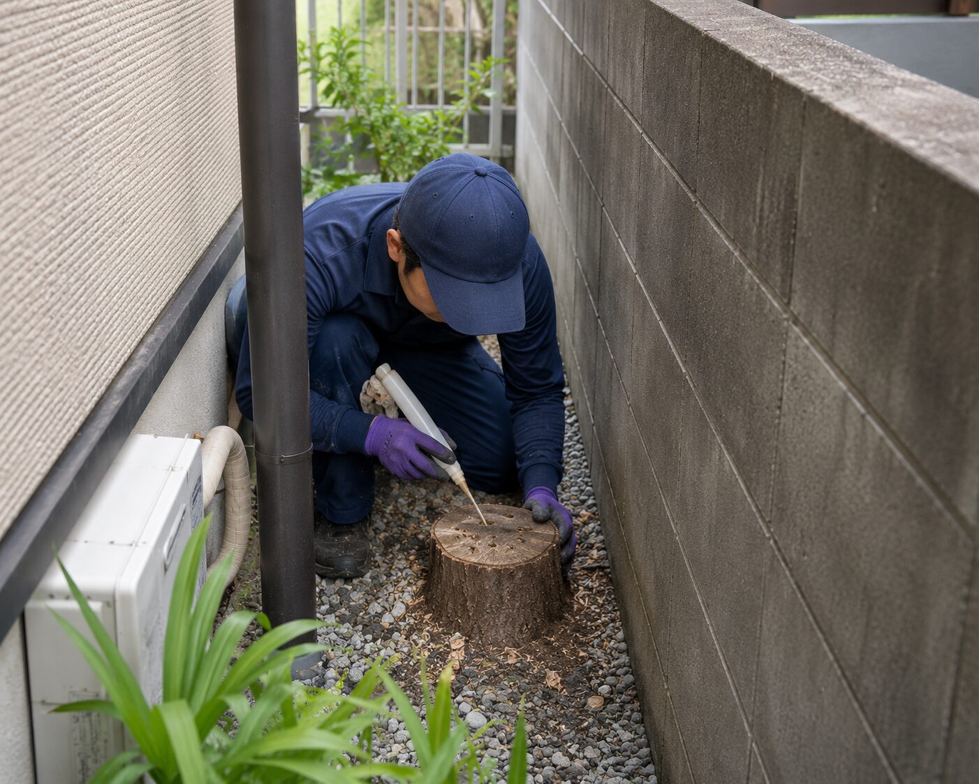 大阪市 抜根：株式会社ENISIAの抜根作業レポート