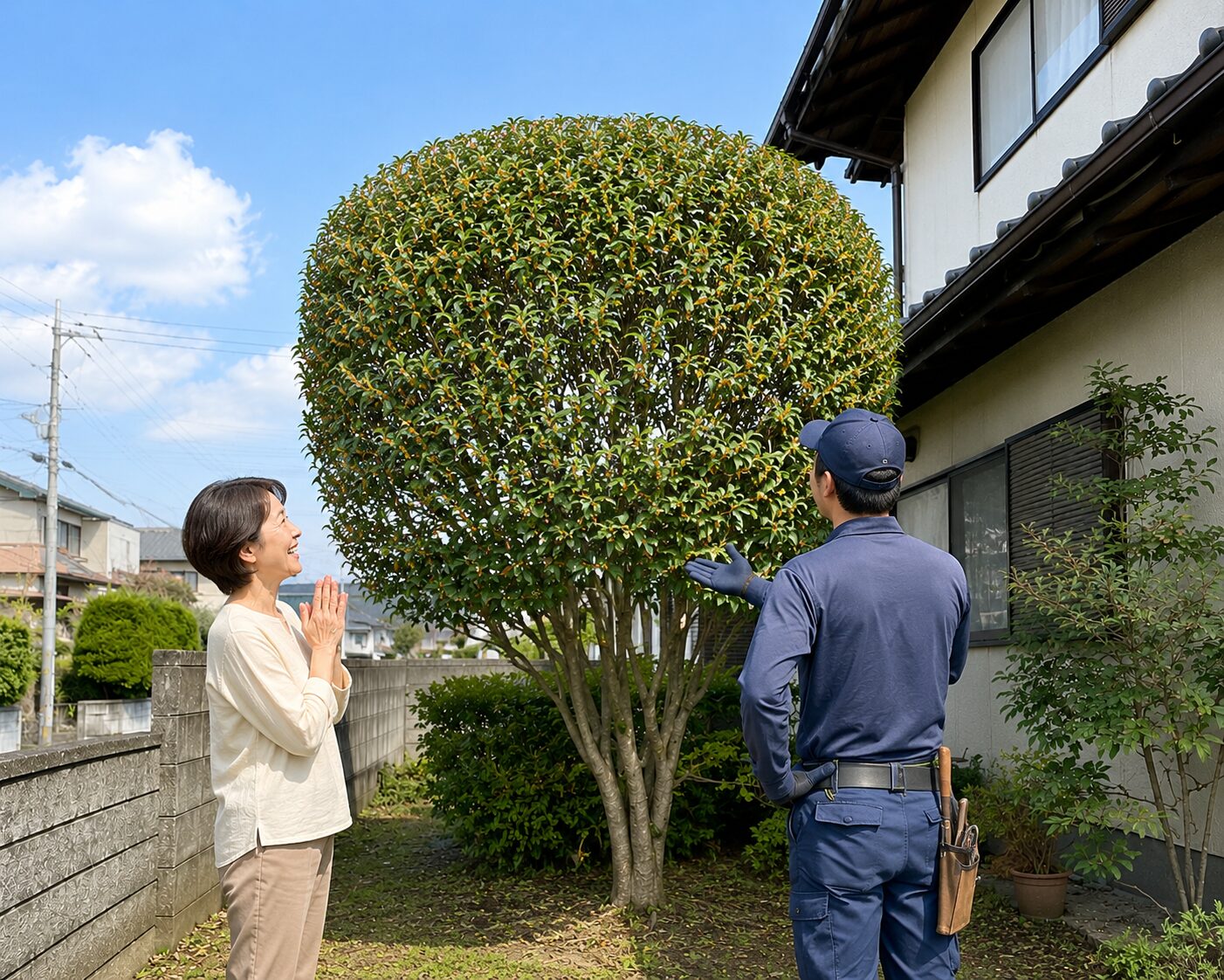大阪市 剪定:株式会社ENISIAの剪定作業レポート