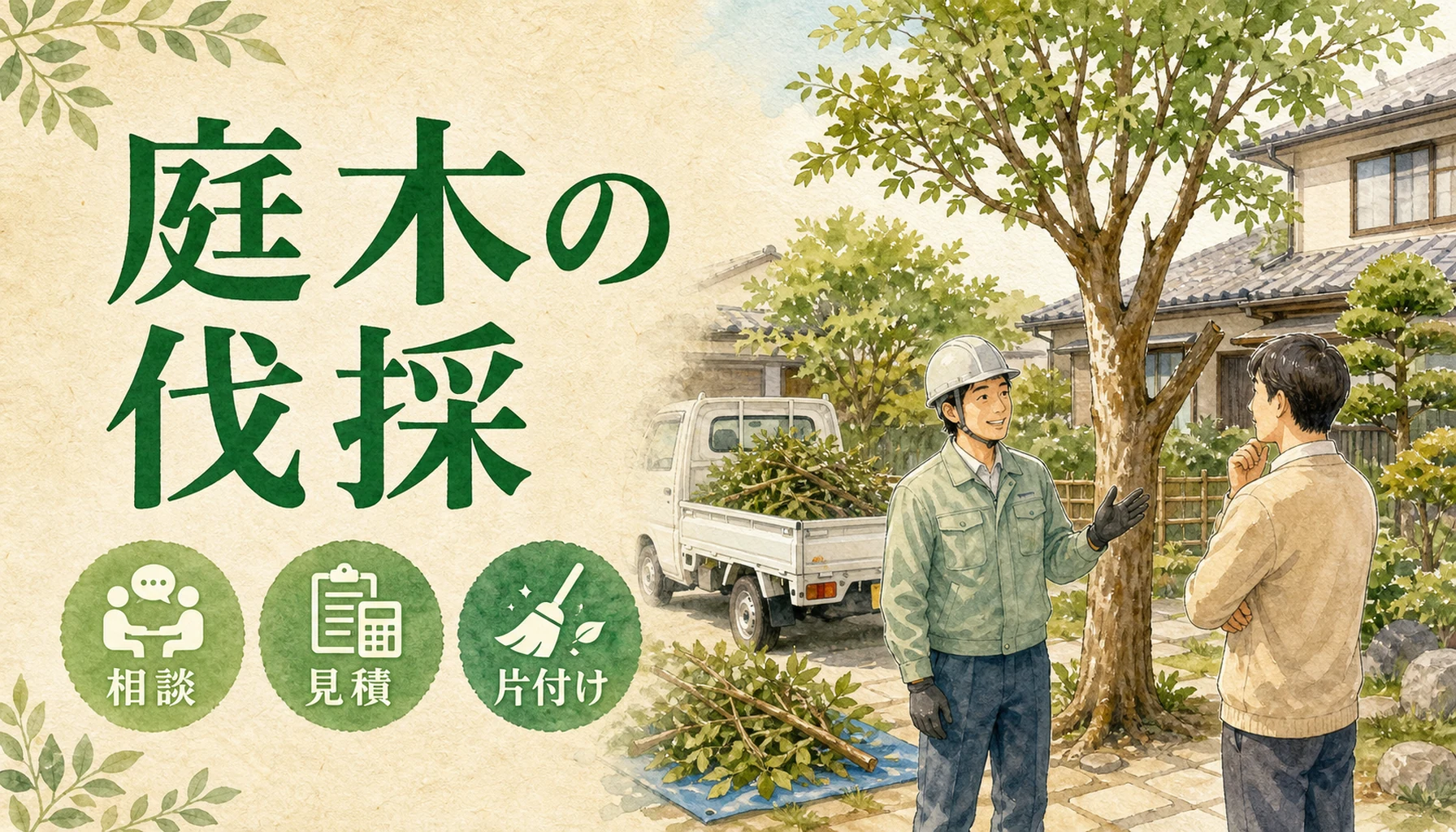 庭木の伐採｜費用の目安と、相談から作業完了までの流れ