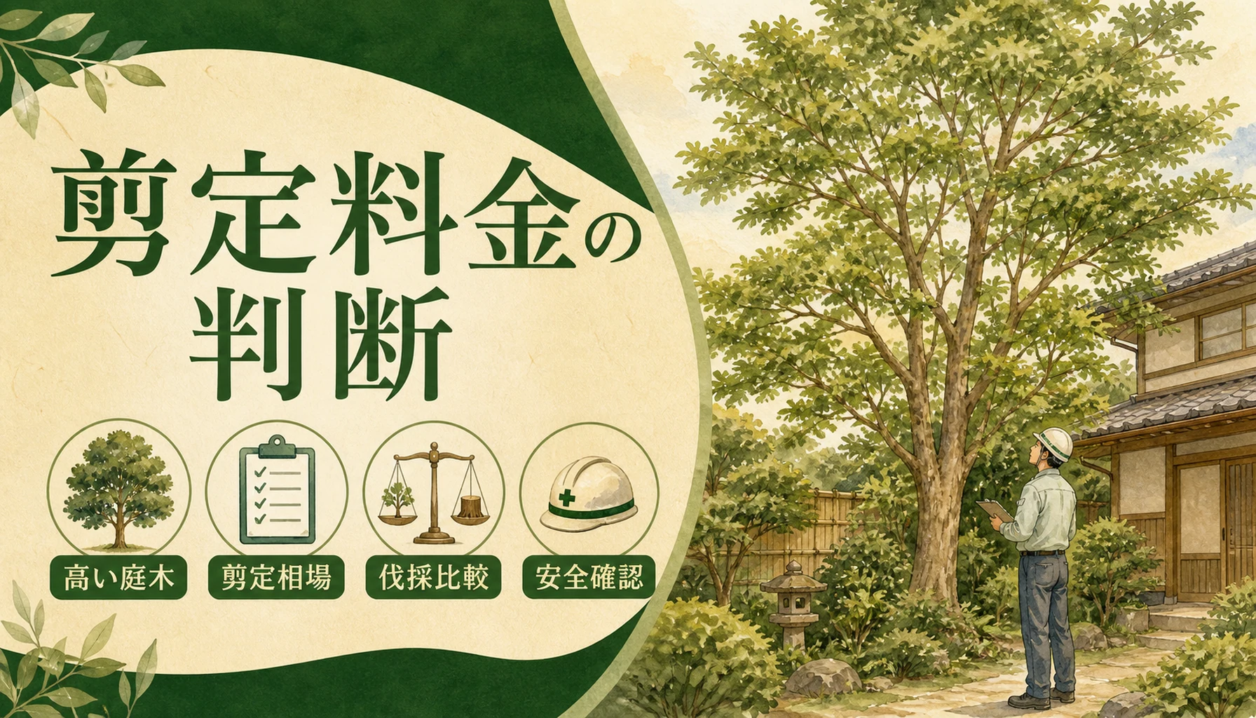 高くなりすぎた木の剪定料金｜相場と、伐採に切り替えたほうが安いケース